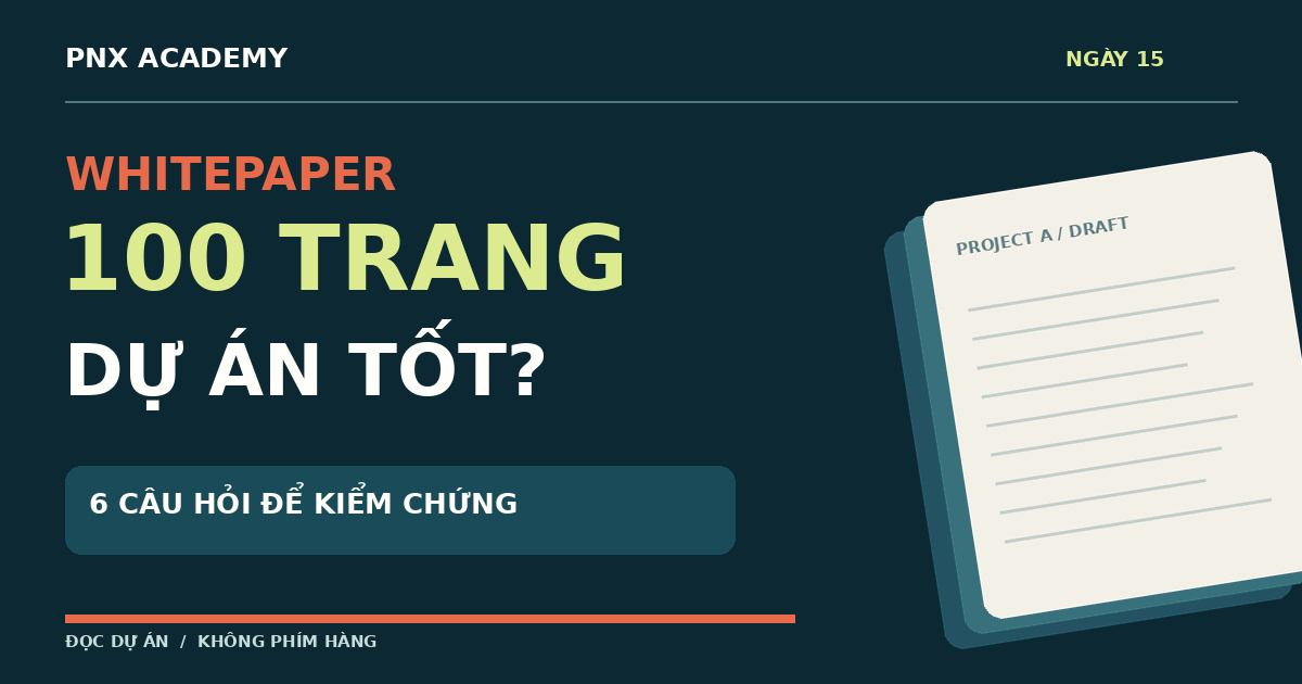 Cách đọc whitepaper crypto: 6 câu hỏi